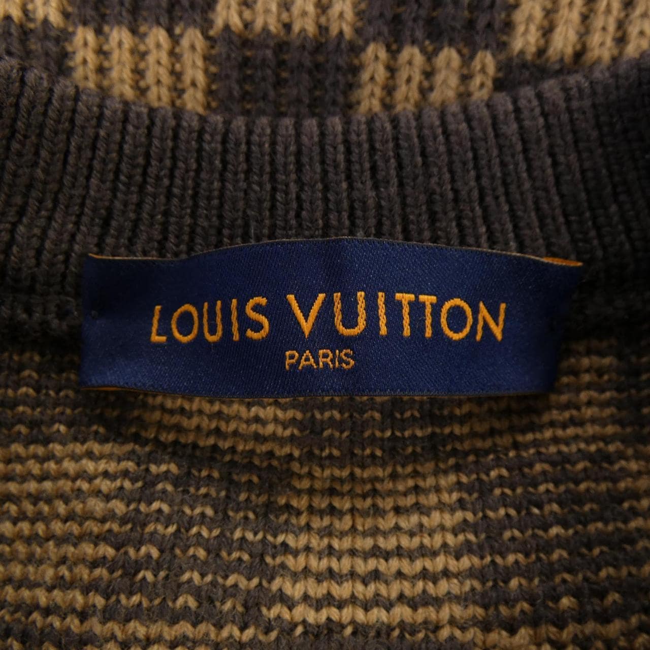 LOUIS VUITTON羅紋牛仔圓領針織衫 HLN77WZLL