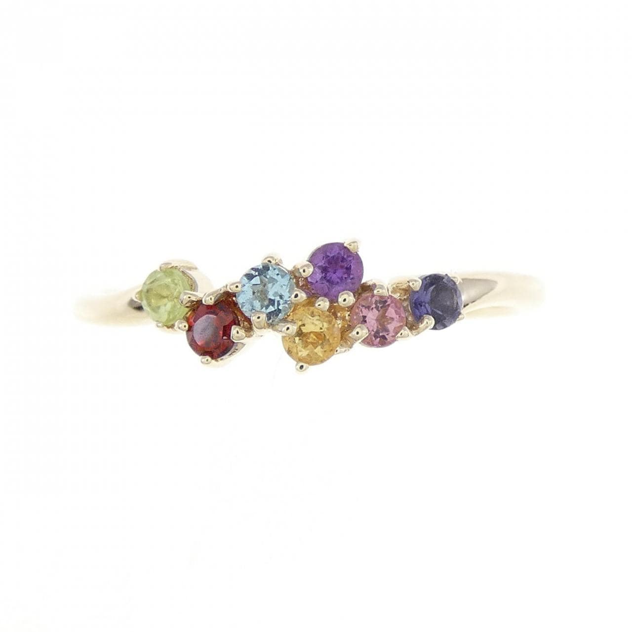 K10YG color stone ring