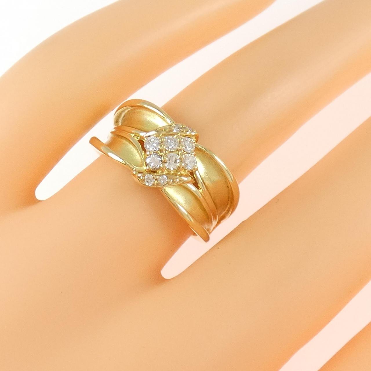 K18YG ダイヤモンド リング 0.21CT