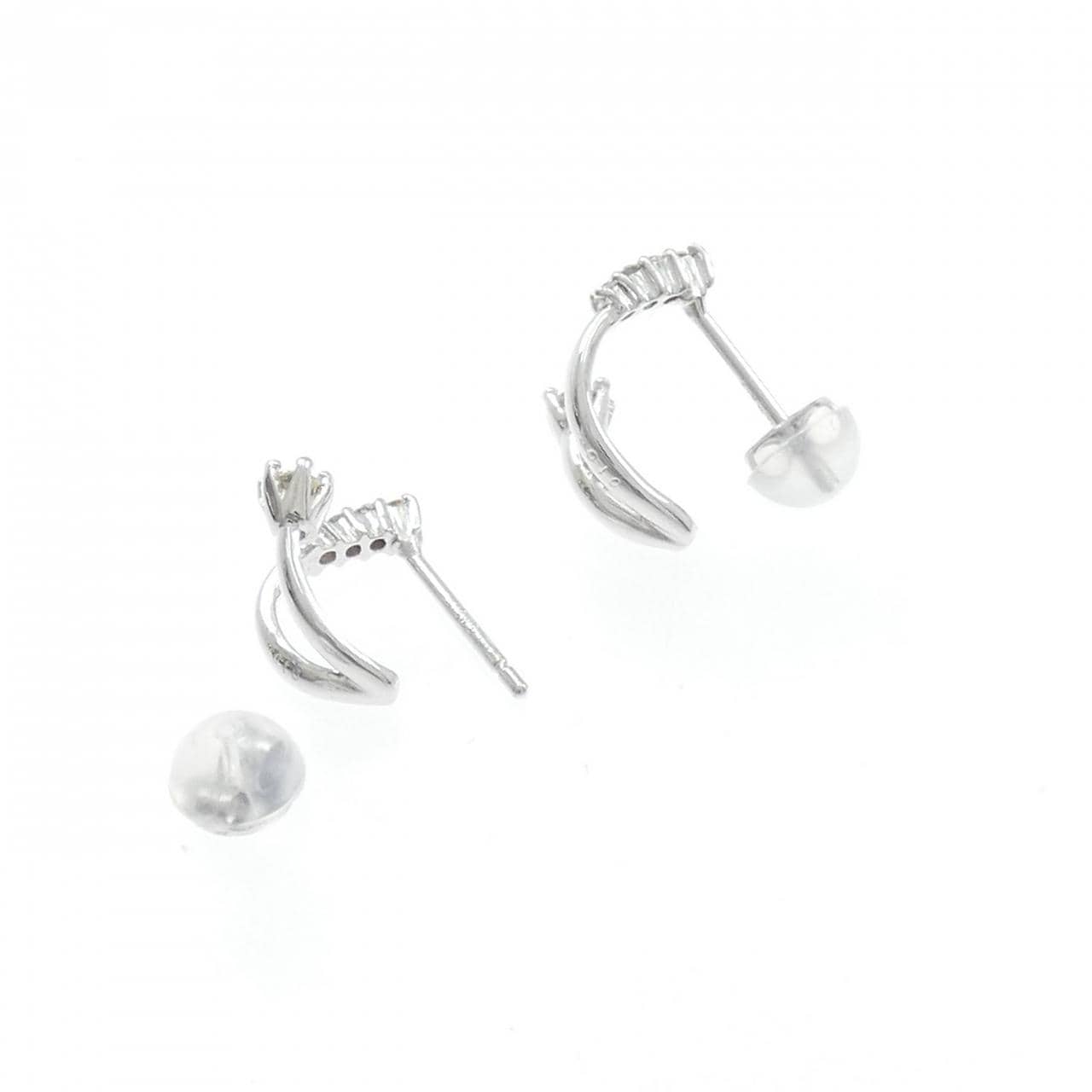 K18WG ダイヤモンド ピアス 0.20CT