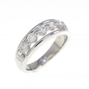PT900 ダイヤモンド ピンキーリング 0.30CT