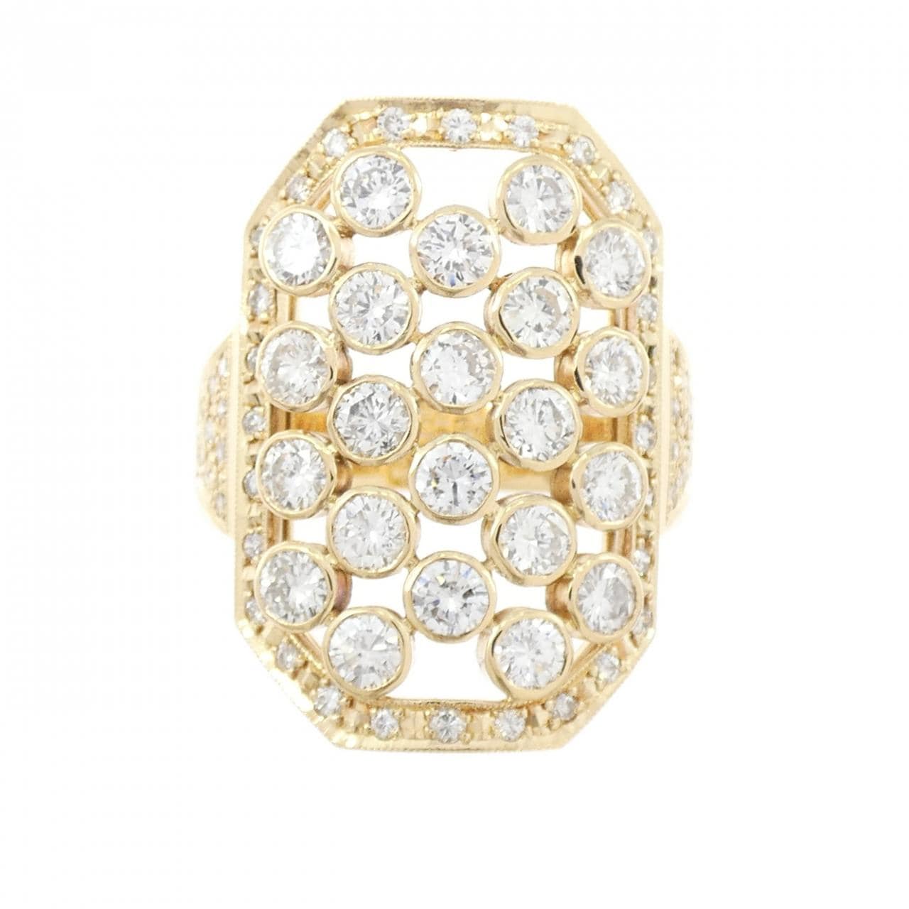 K18YG ダイヤモンド リング 2.29CT