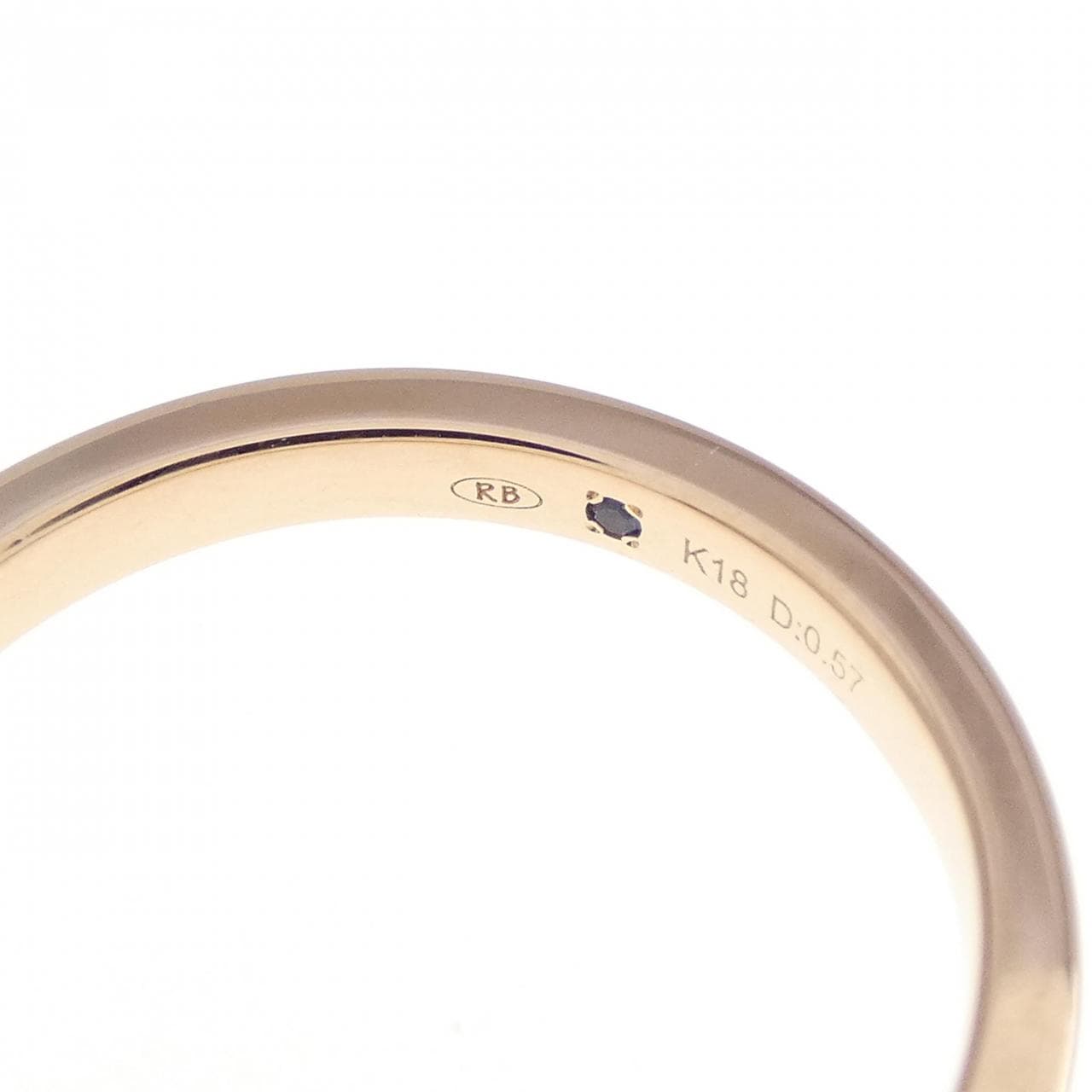 K18PG 满钻石永恒钻戒 0.57CT