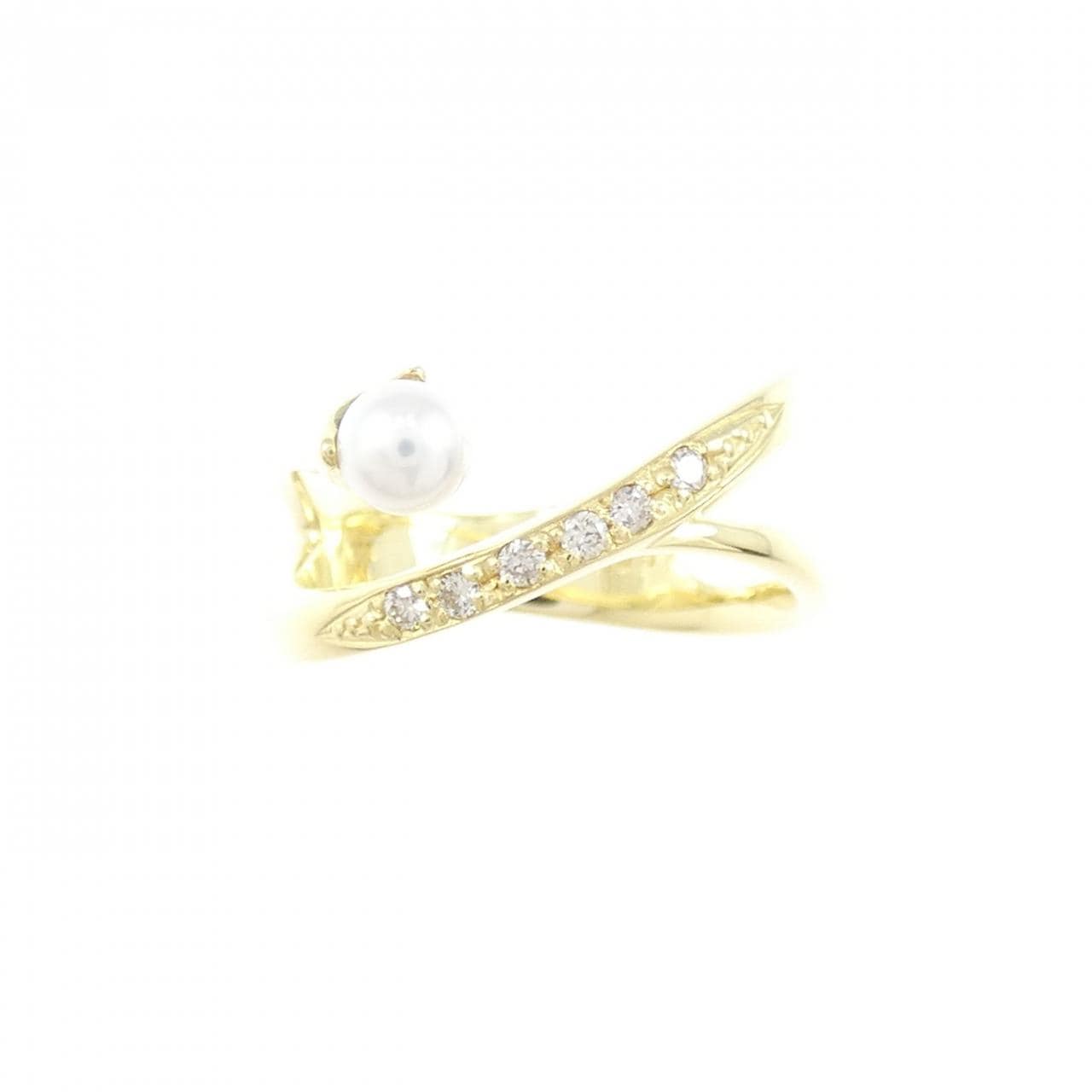 K18YG アコヤパール リング 3.4mm