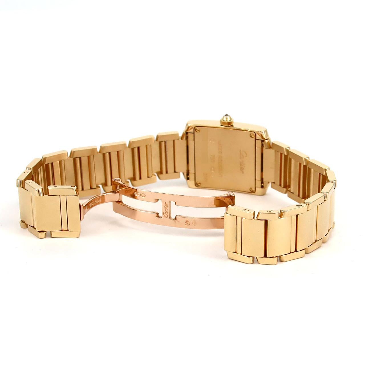 カルティエ タンクフランセーズSM YG/D WE1001R8 YG クォーツ