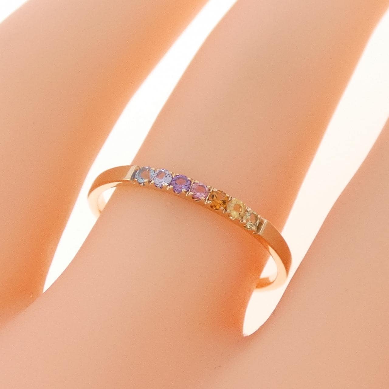 K10PG color stone ring