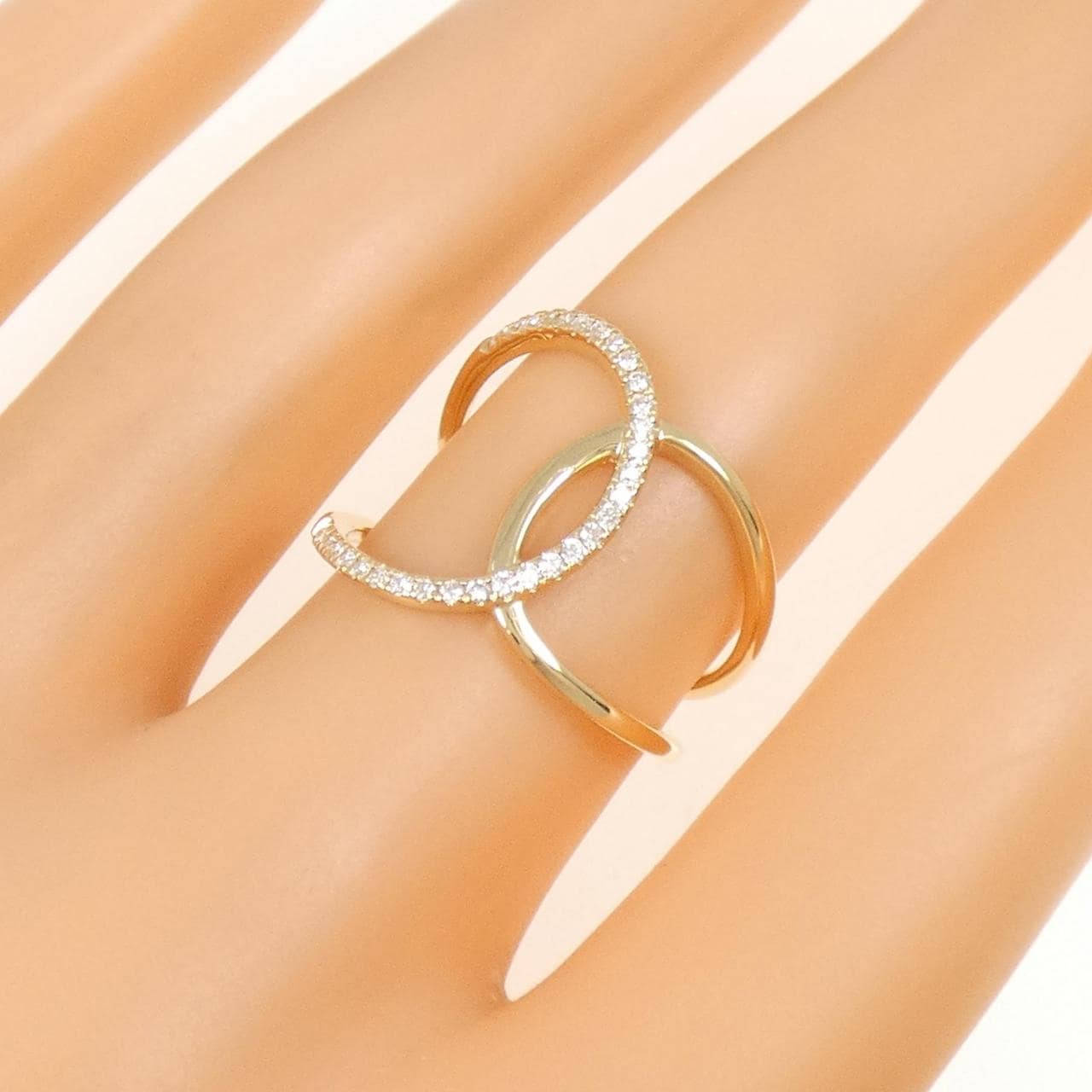 K18YG ダイヤモンド リング 0.16CT
