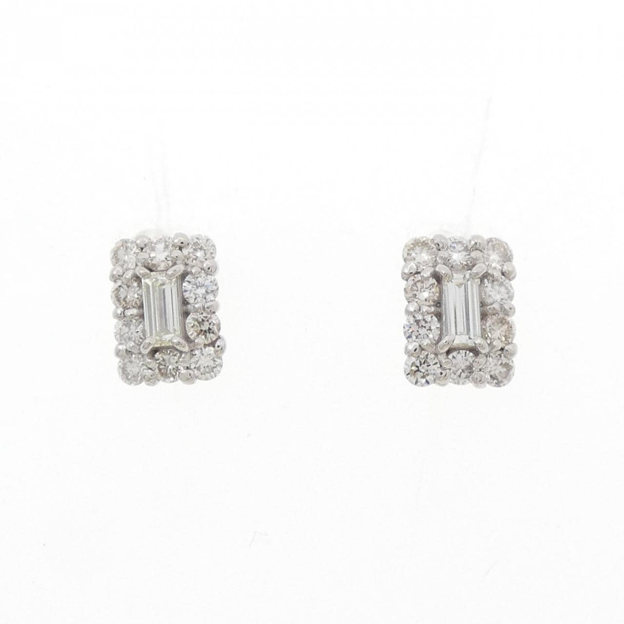 [新品] PT900钻石耳环 0.44CT