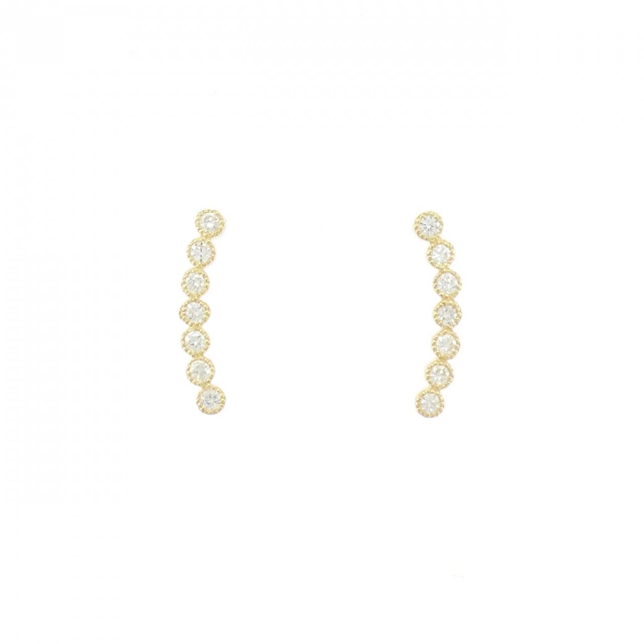【リメイク】K18YG ダイヤモンド ピアス 0.20CT