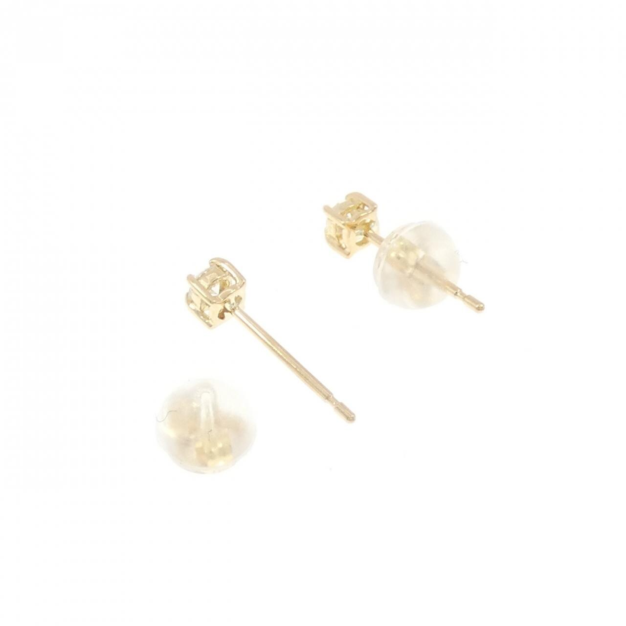 【リメイク】K18YG ダイヤモンド ピアス 0.10CT