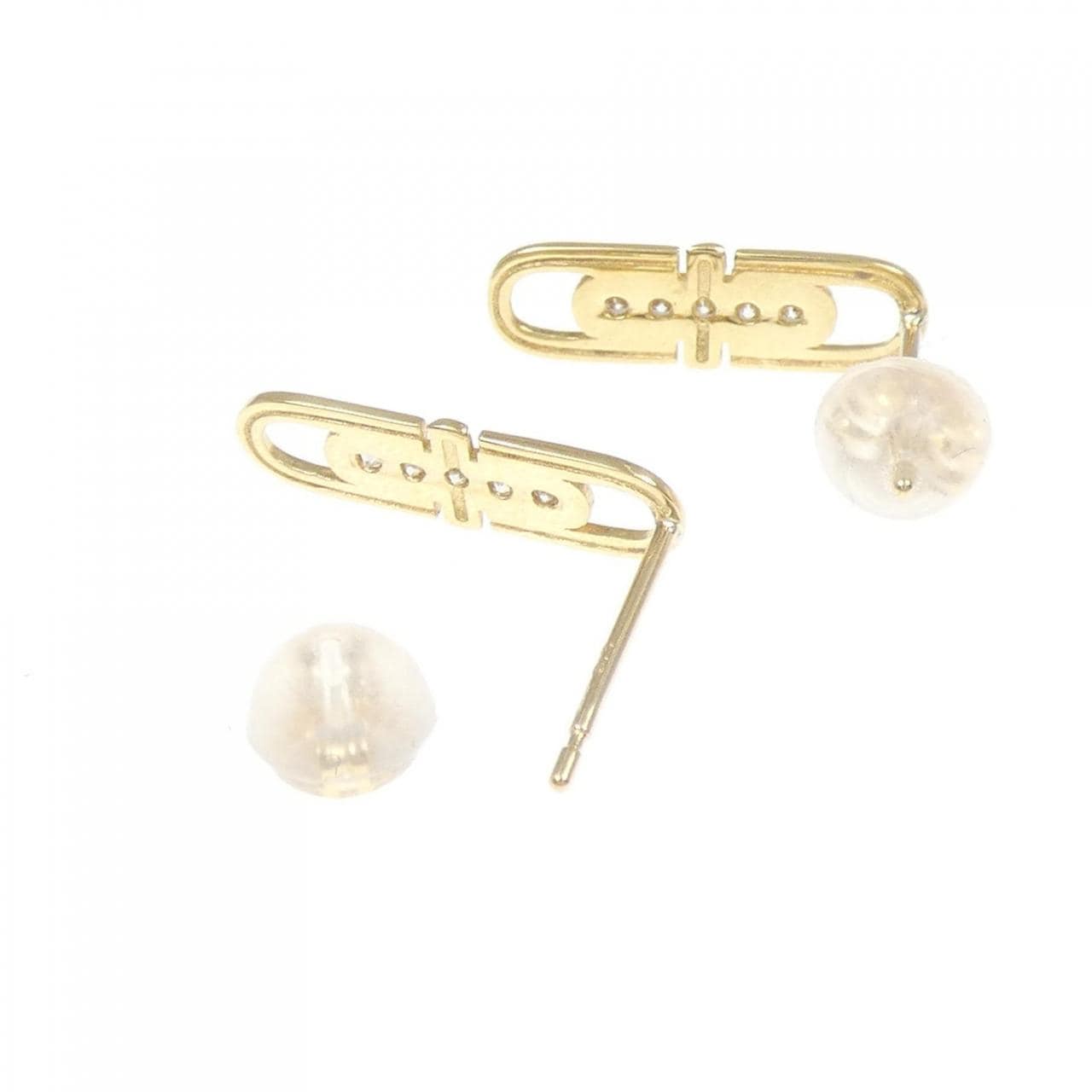 K18YG ダイヤモンド ピアス 0.10CT