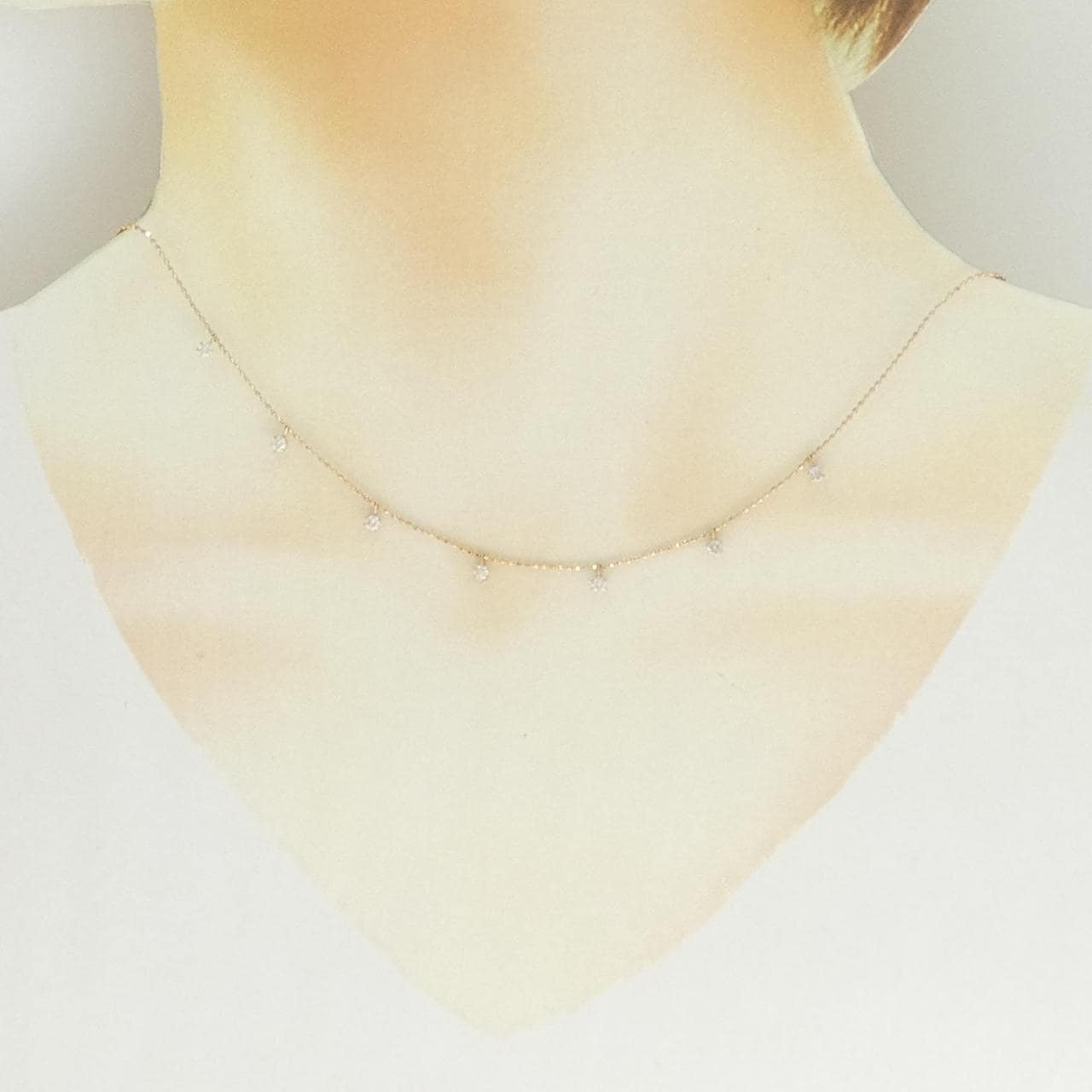 K18PG ダイヤモンド ネックレス 0.30CT