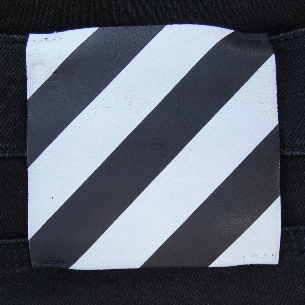 OFF-WHITE-WHITE 牛仔褲