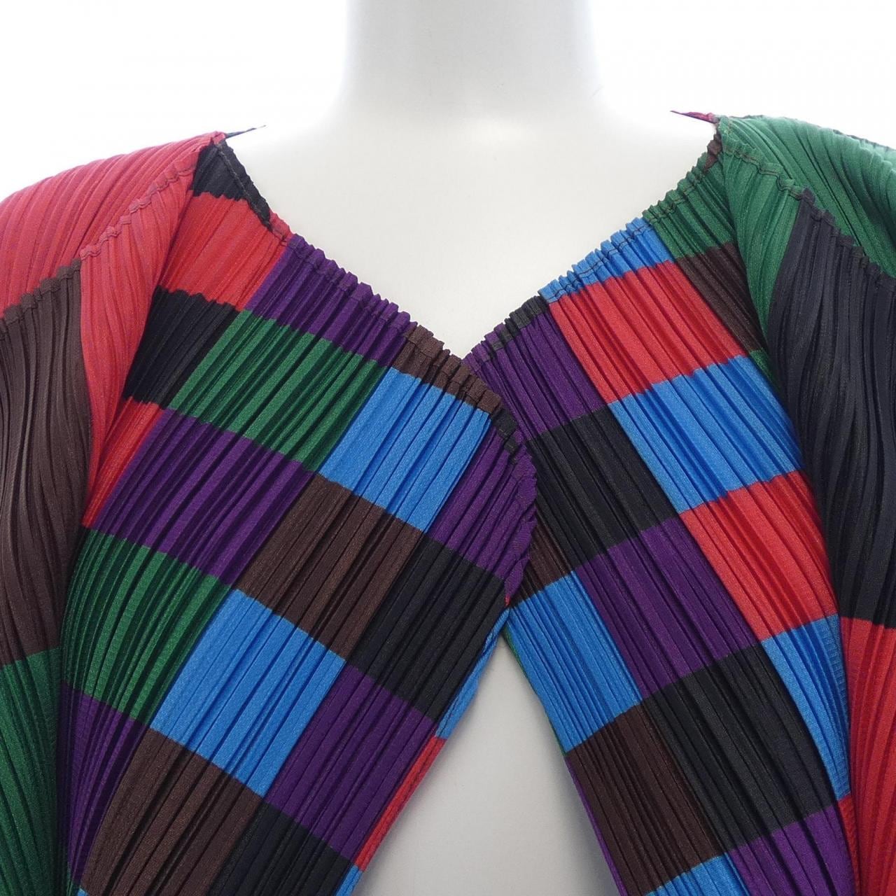 【ヴィンテージ】プリーツプリーズ PLEATS PLEASE 2001 マルチカラー PP14-JD344 カーディガン