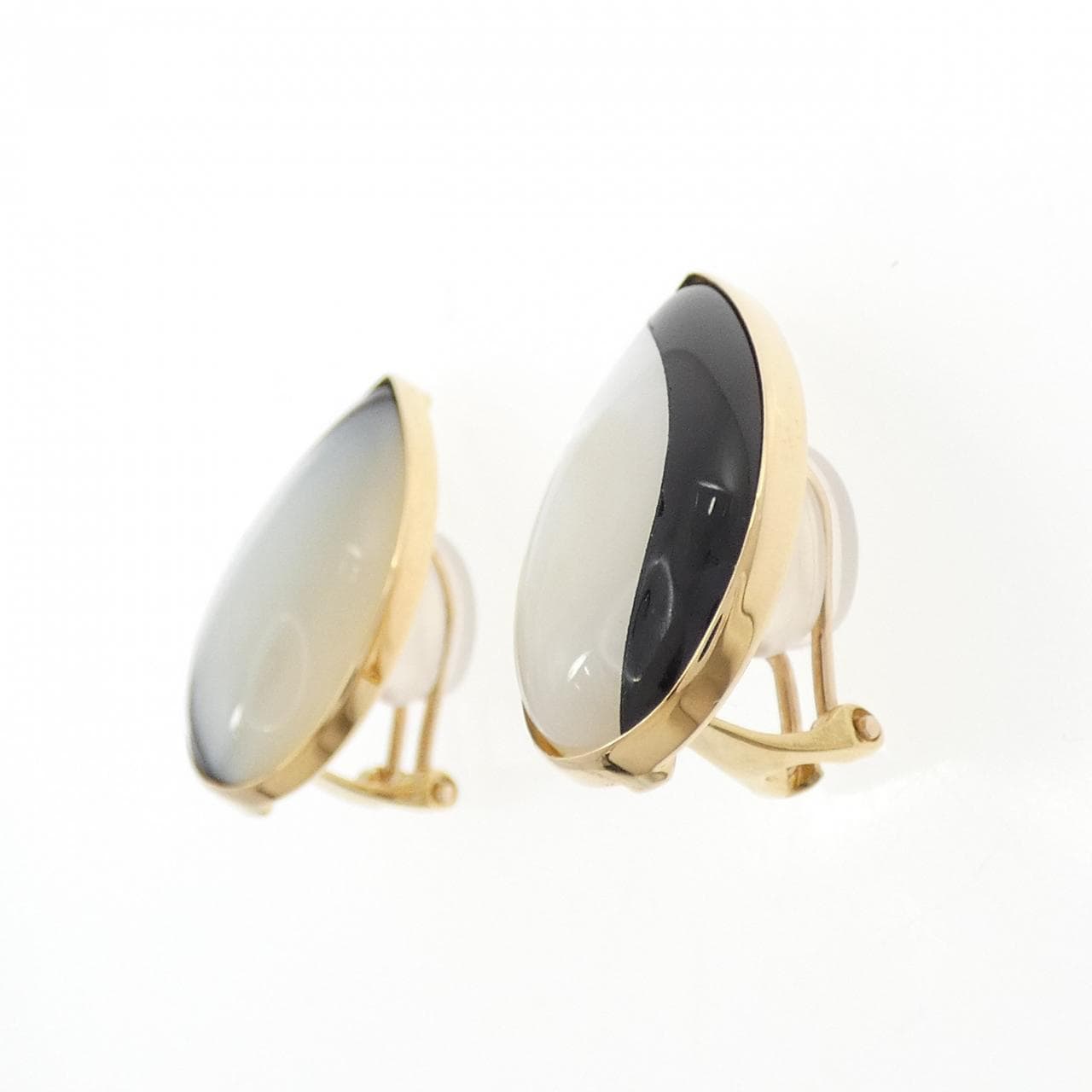 K18YG マザーオブパール イヤリング