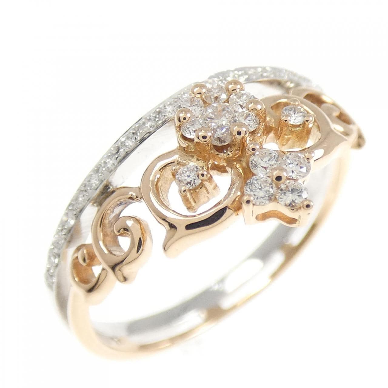 K18PG/K18WG ダイヤモンド リング 0.21CT