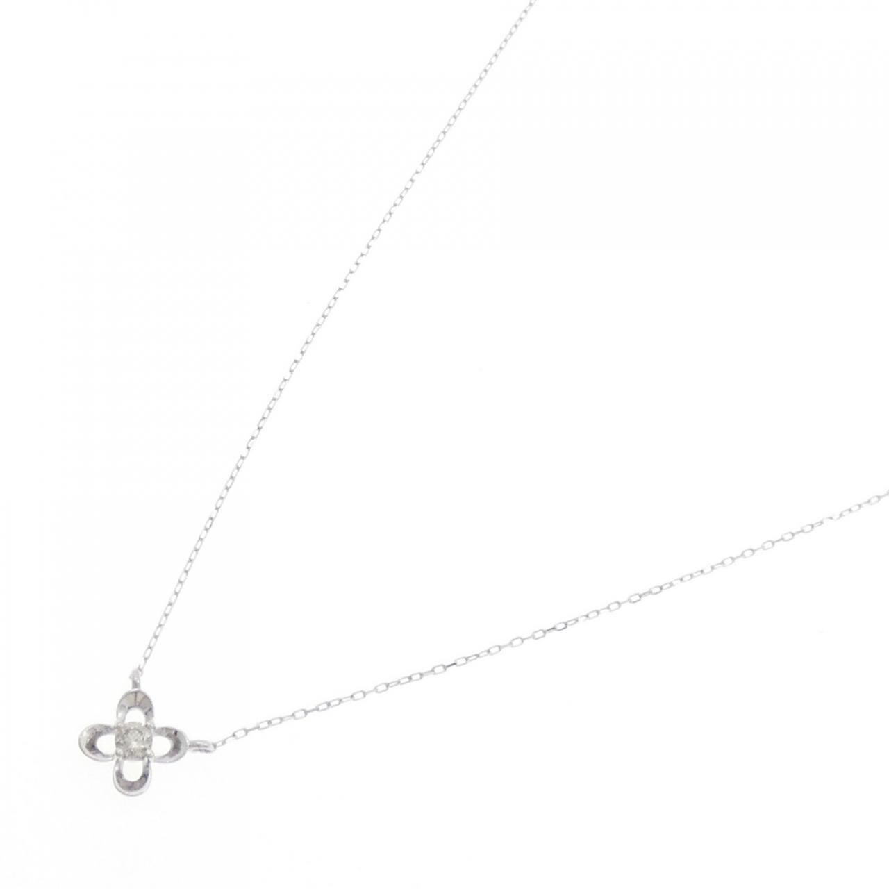 K18WG ダイヤモンド ネックレス 0.05CT