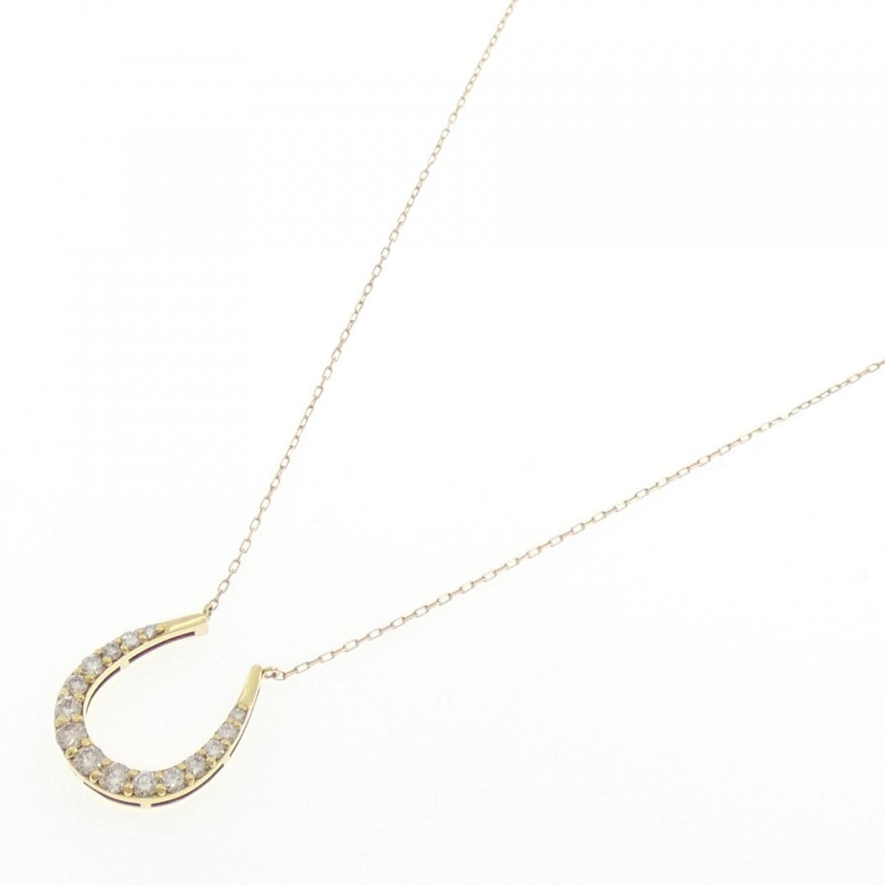 K18YG ダイヤモンド ネックレス 0.52CT
