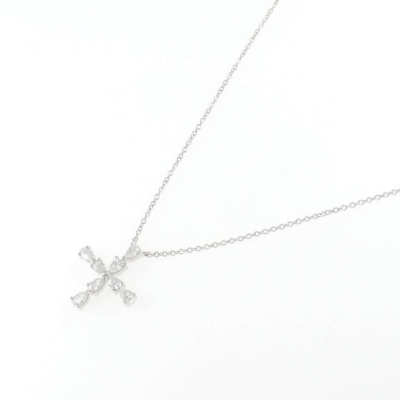 HARRY WINSTON梨形迷你十字架項鍊