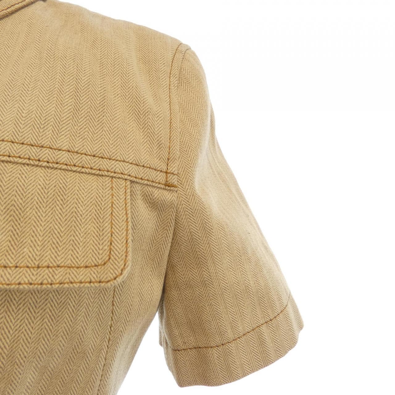 エルメス HERMES ヘリンボーンデニム 4H0553DI ワンピース