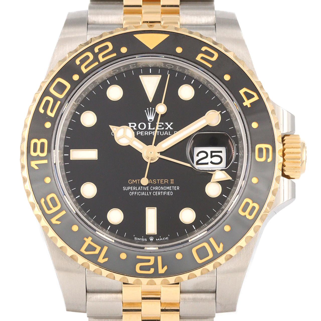 ロレックス GMTマスターⅡ 126713GRNR SSxYG 自動巻 ランダム番