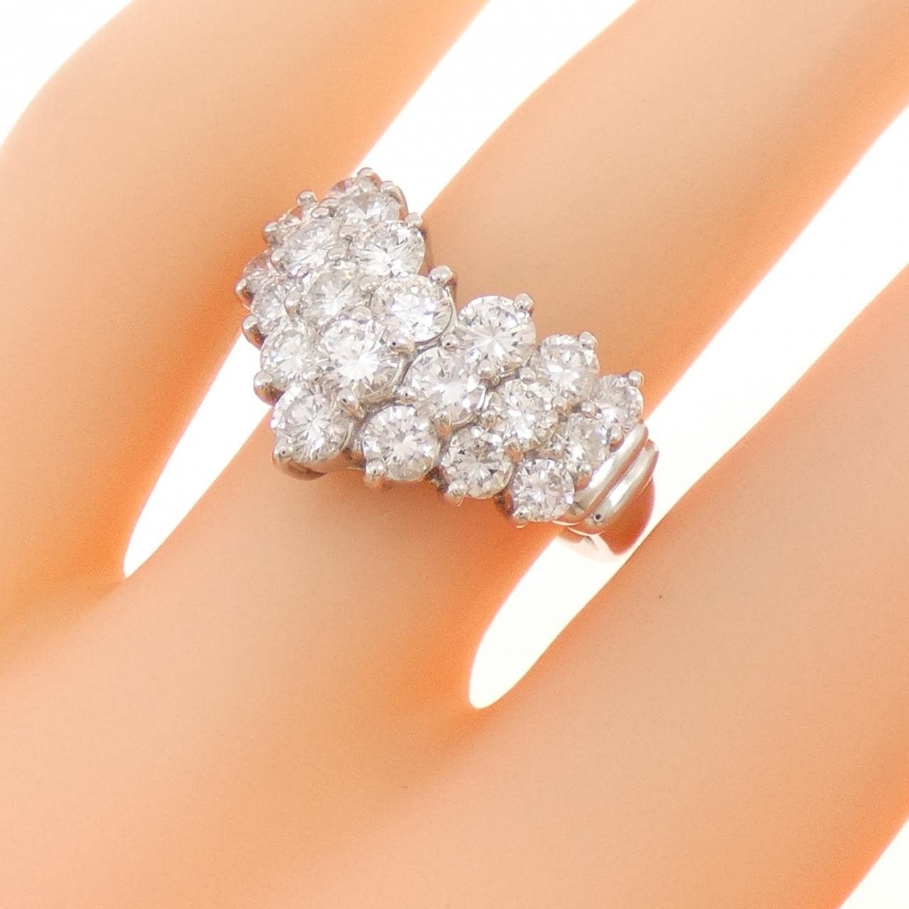 PT900 ダイヤモンド リング 2.00CT