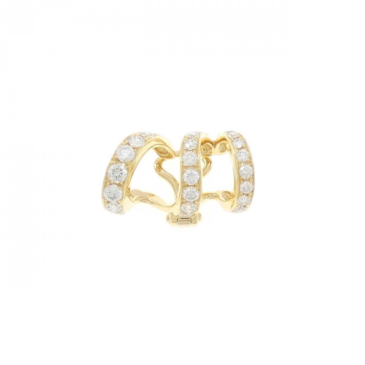 ジュネ ダイヤモンド イヤーカフ 0.57CT 片耳