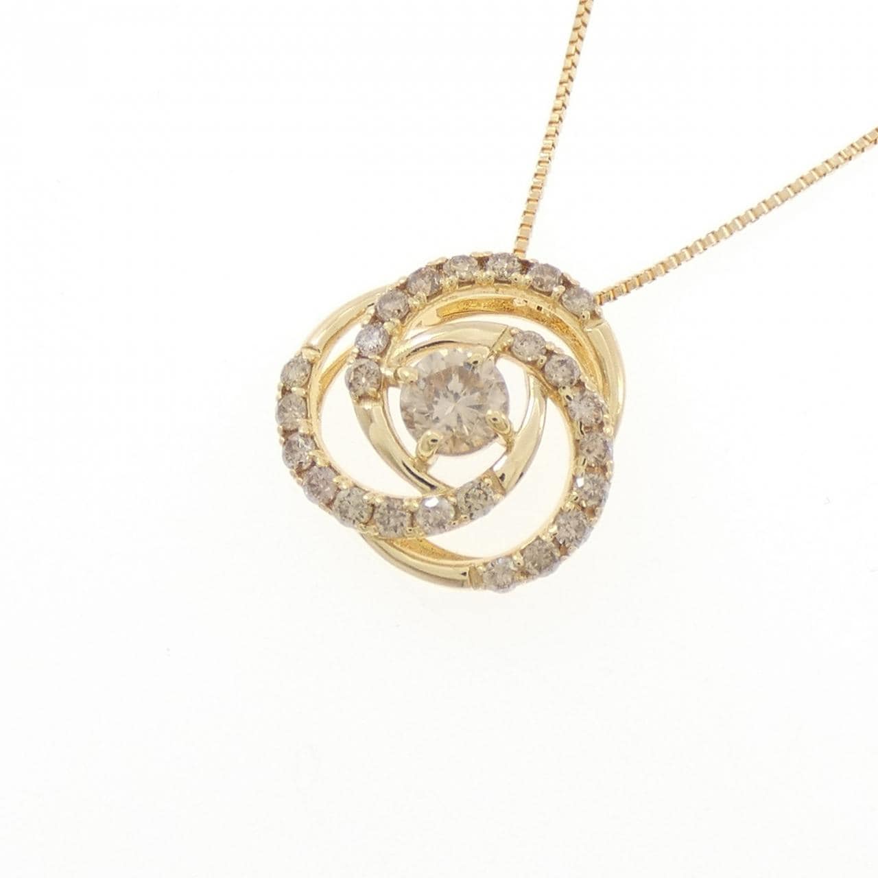 K18YG ダイヤモンド ネックレス 0.45CT