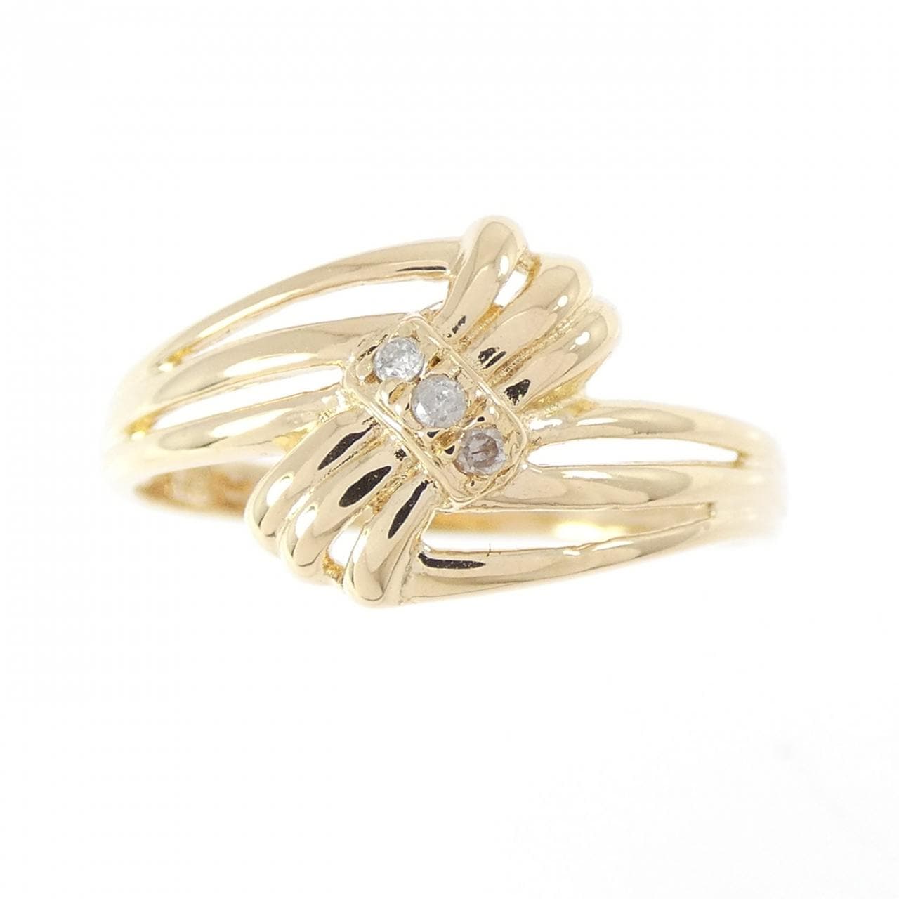 K18YG ダイヤモンド リング 0.02CT