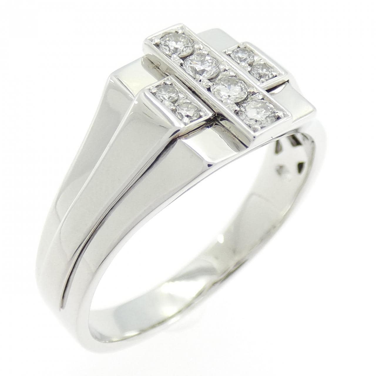 K18WG ダイヤモンド リング 0.20CT