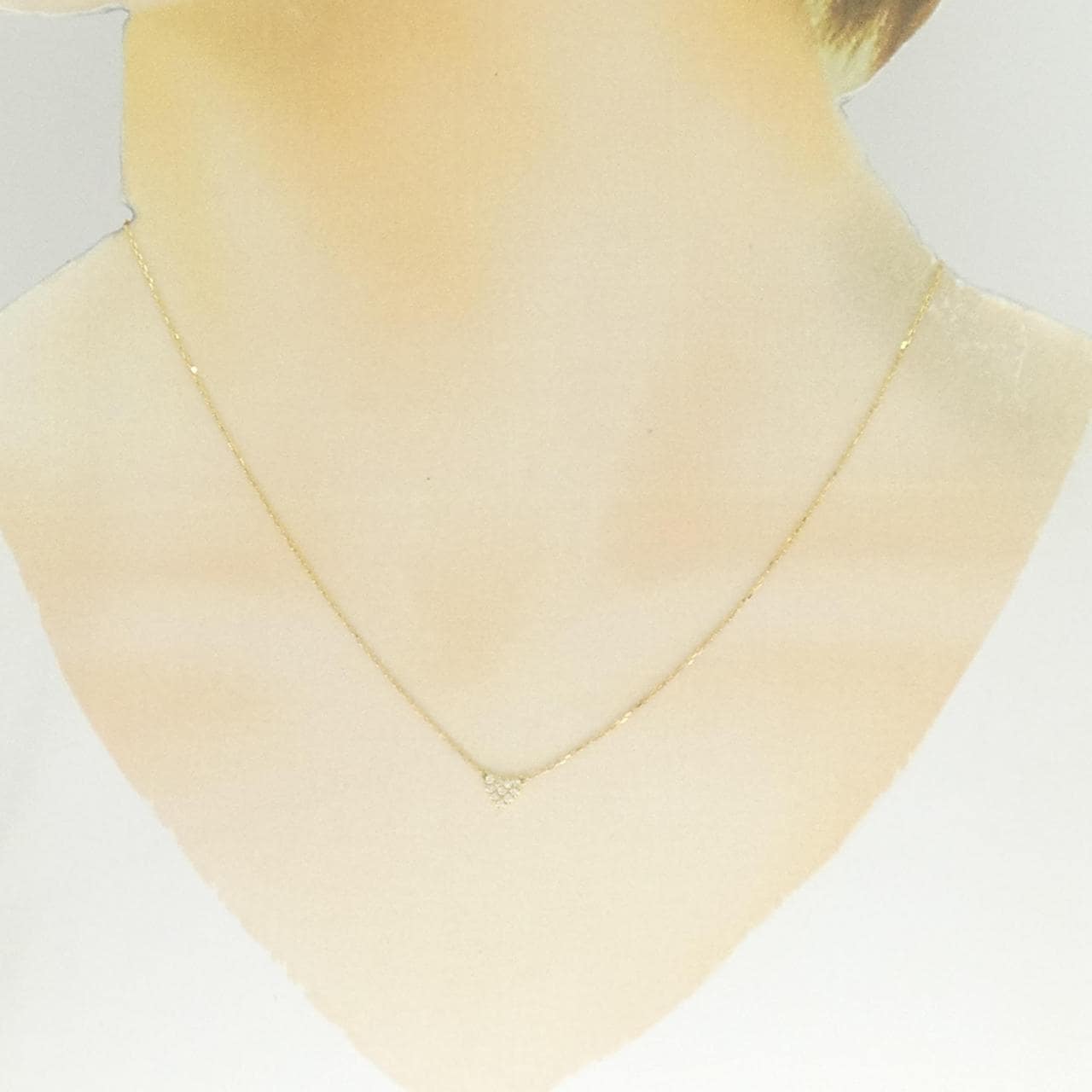 アーカー ハートパヴェ ネックレス 0.05CT