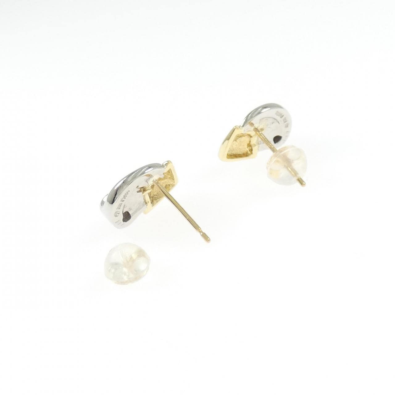 PT850/K18 ダイヤモンド ピアス 0.16CT