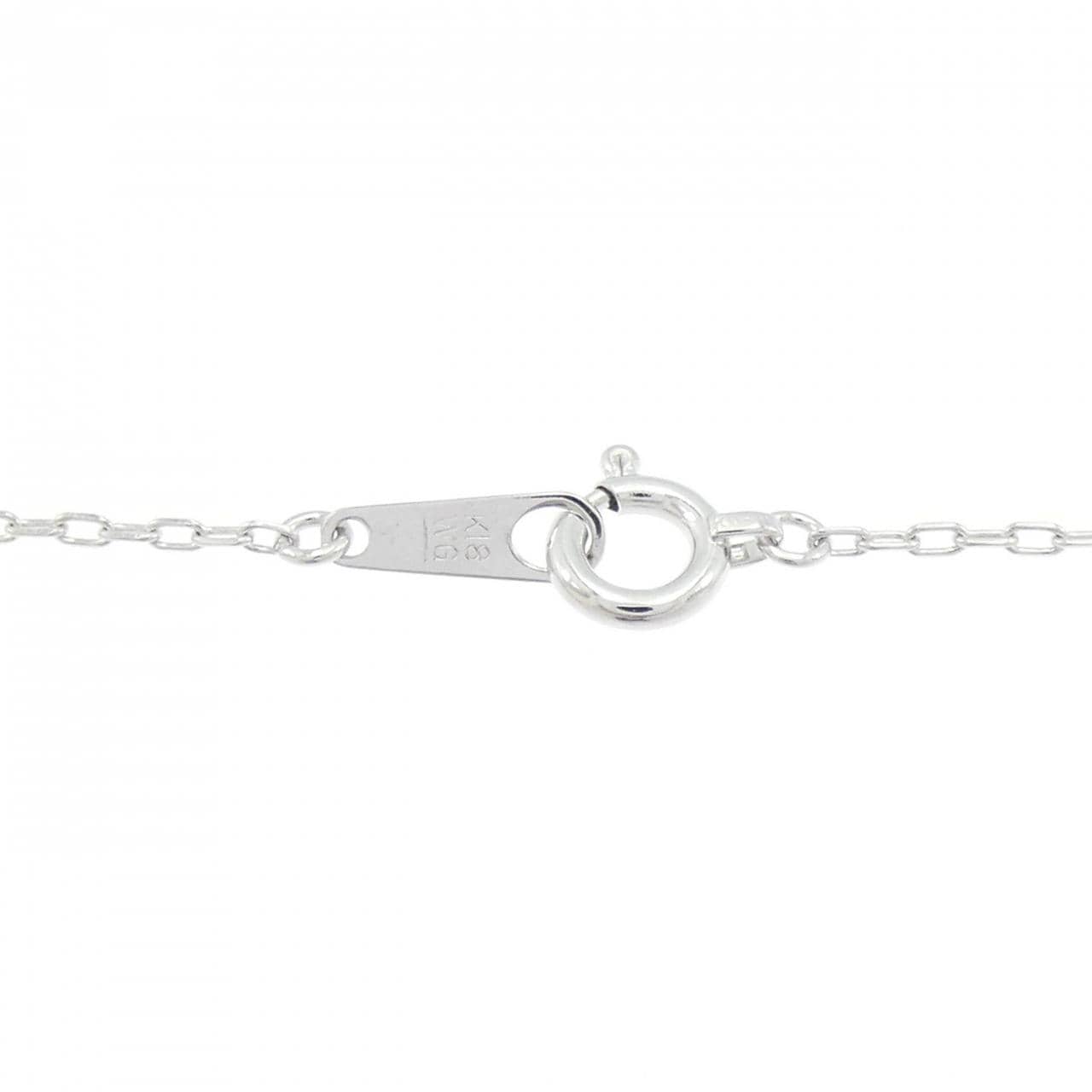 K18WG ソリティア ダイヤモンド ブレスレット 0.1CT