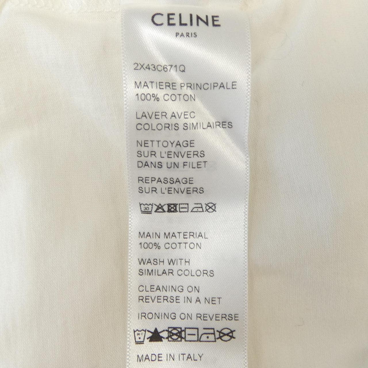 セリーヌ CELINE ルーズTシャツ 2X43C671Q Tシャツ