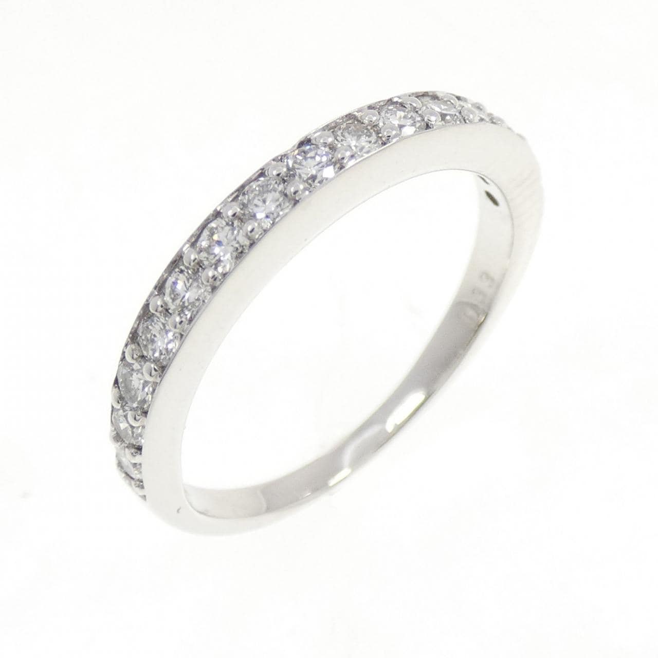 750WG ハーフエタニティ ダイヤモンド リング 0.33CT