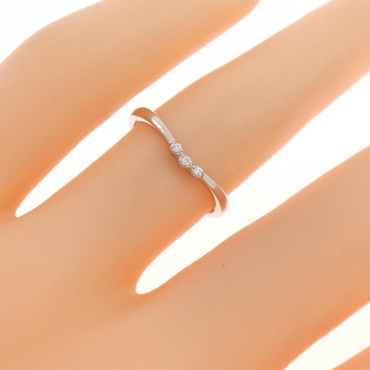 PT950 ダイヤモンド リング 0.01CT