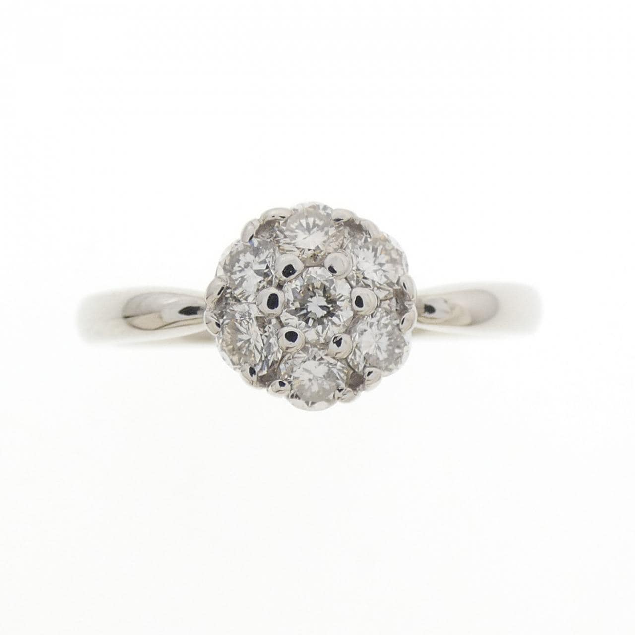 PT900 フラワー ダイヤモンド リング 0.50CT