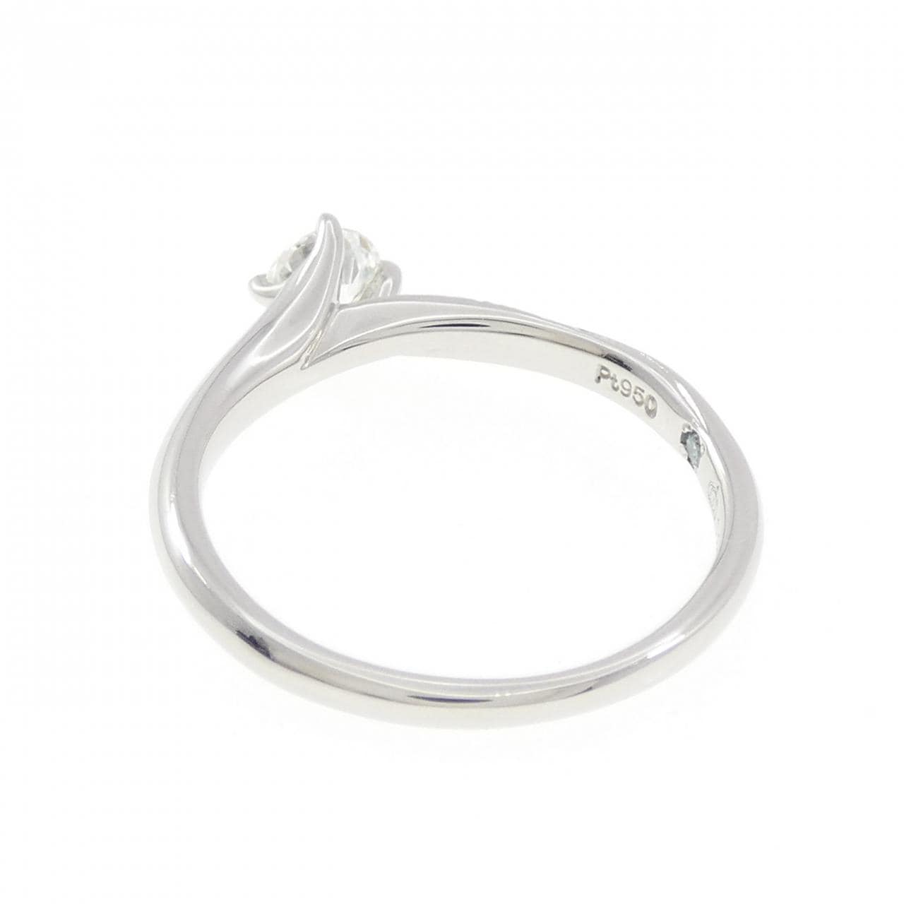 PT950 ダイヤモンド リング 0.325CT F VS2 3EXT H＆C