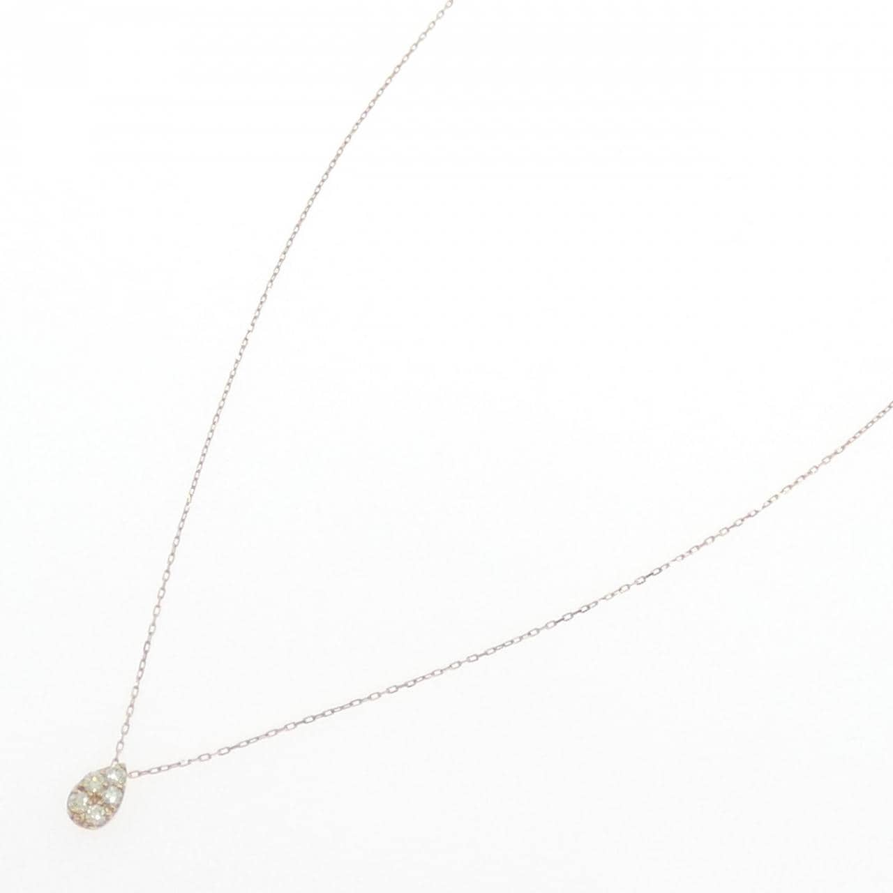 K18PG ダイヤモンド ネックレス 0.10CT