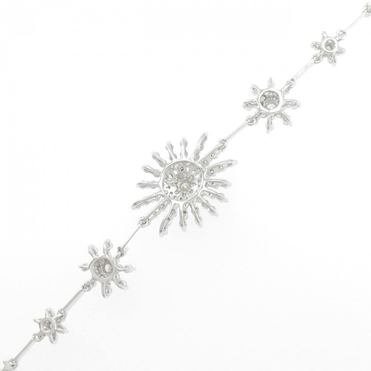 K14WG ダイヤモンド ブレスレット 1.19CT