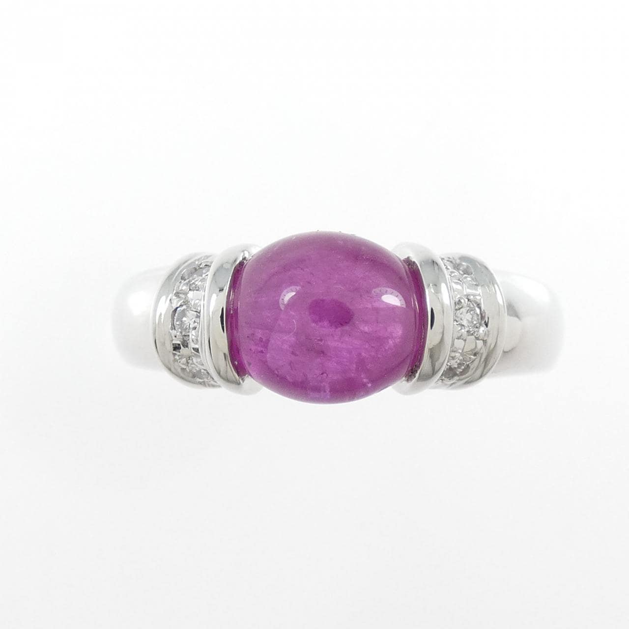 K18WG ルビー リング 2.07CT