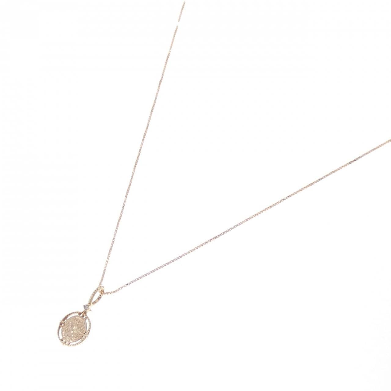 アガット ダイヤモンド ネックレス 0.01CT
