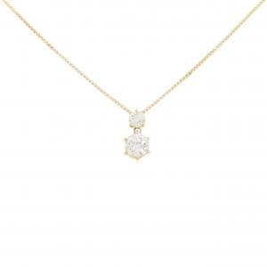 K18YG ダイヤモンド ネックレス 0.371CT F SI2 VG