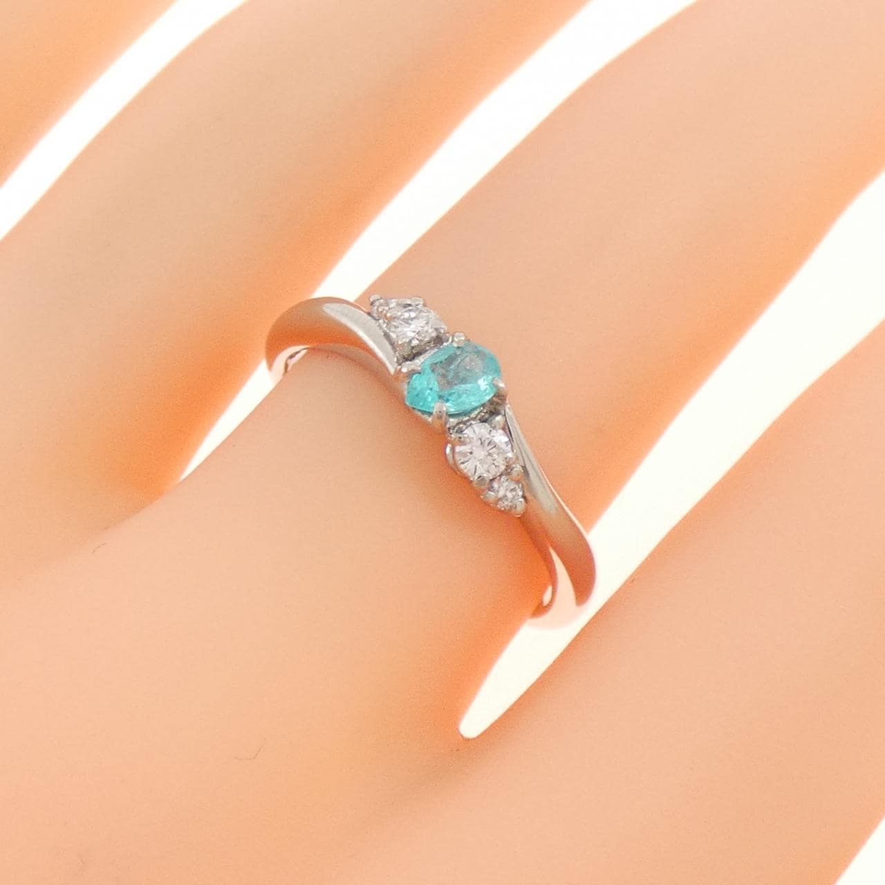 PT900 パライバトルマリン リング 0.172CT