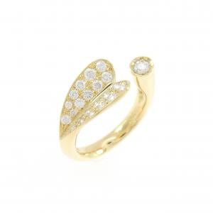 K18YG ダイヤモンド ピンキーリング 0.40CT