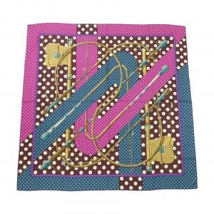 エルメス HERMES CLIC CLAC A POIS カレジェアン140. ショール