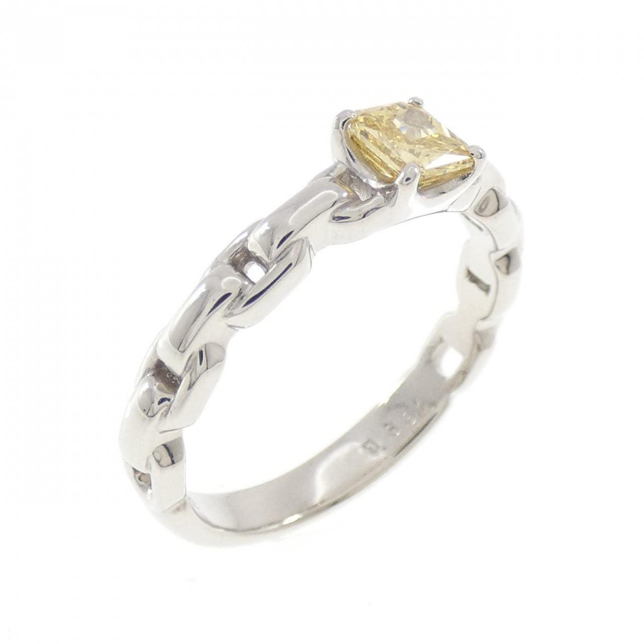 PT900 ダイヤモンド リング 0.334CT FDOY SI2 ファンシーカット