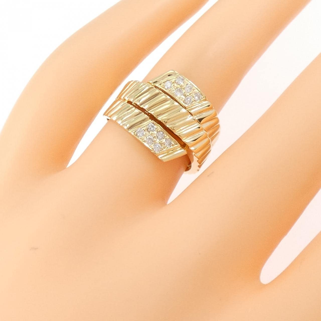 K18YG ダイヤモンド リング 0.17CT