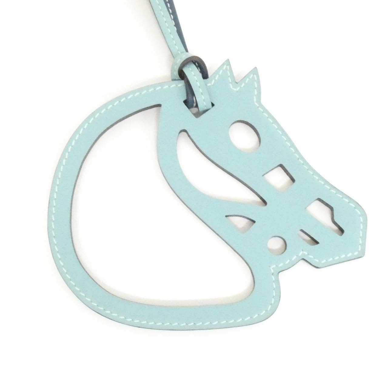 エルメス パドック シュバル バイカラー 067303CA バッグチャーム