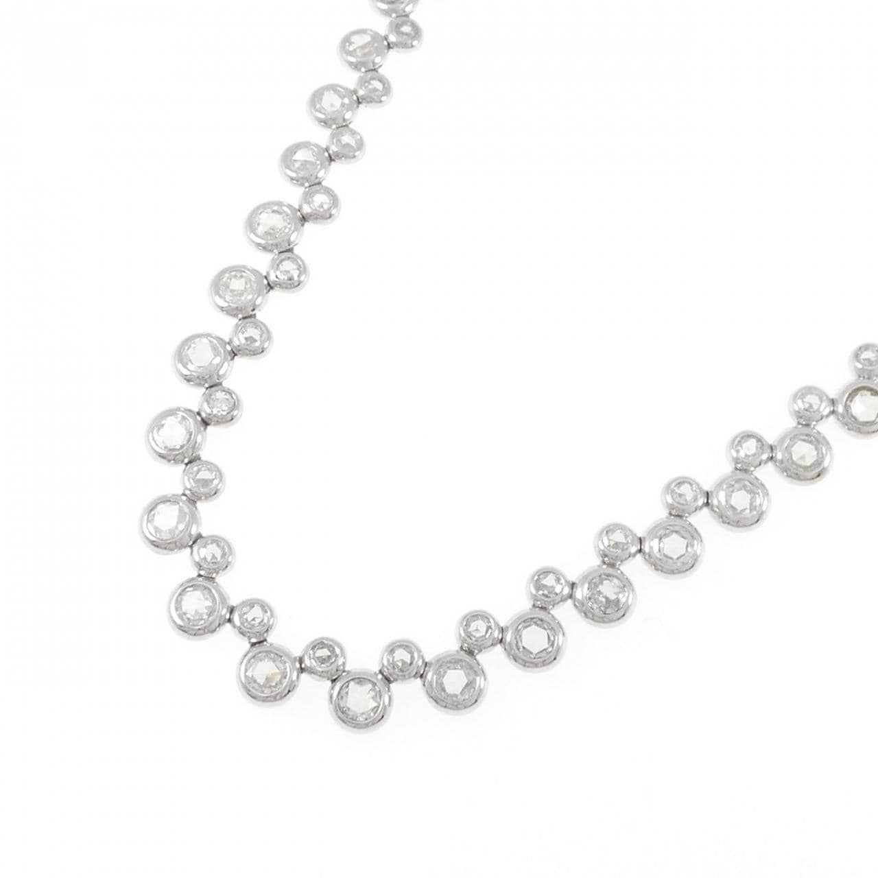 750WG Diamond Necklace 4.21CT